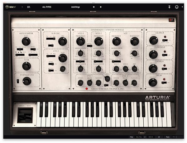 open zoom image for Arturia SEM V Software Instrument, Digital Download, Action Position Back