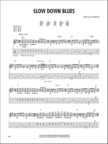 open zoom image for Slow Down Blues - Guitar TAB, New, Main