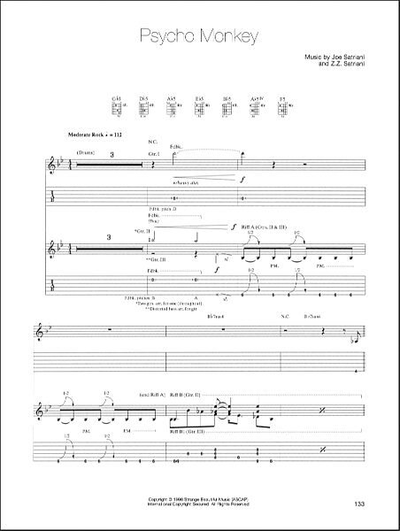 open zoom image for Psycho Monkey - Guitar TAB, New, Main