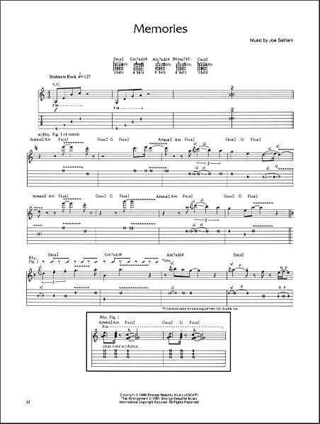 open zoom image for Memories - Guitar TAB, New, Main