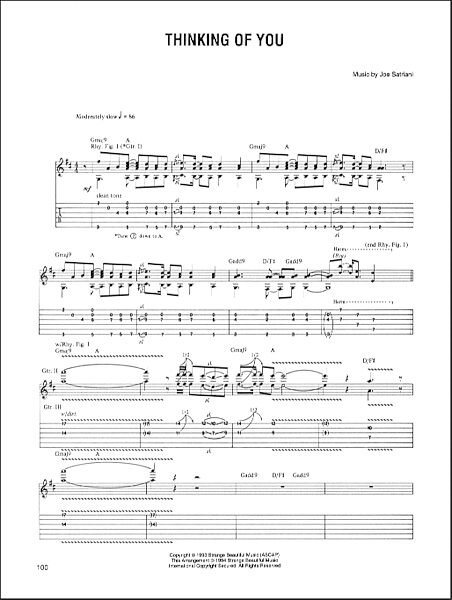 open zoom image for Thinking Of You - Guitar TAB, New, Main