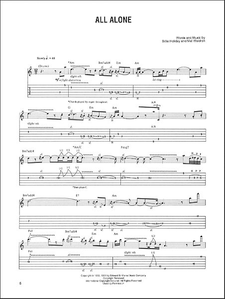 open zoom image for All Alone - Guitar TAB, New, Main
