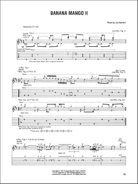 open zoom image for Banana Mango II - Guitar TAB, New, Main
