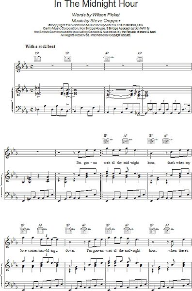 open zoom image for The Midnight Hour - Piano/Vocal/Guitar, New, Main