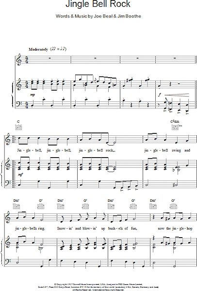 open zoom image for Jingle-Bell Rock - Piano/Vocal/Guitar, New, Main