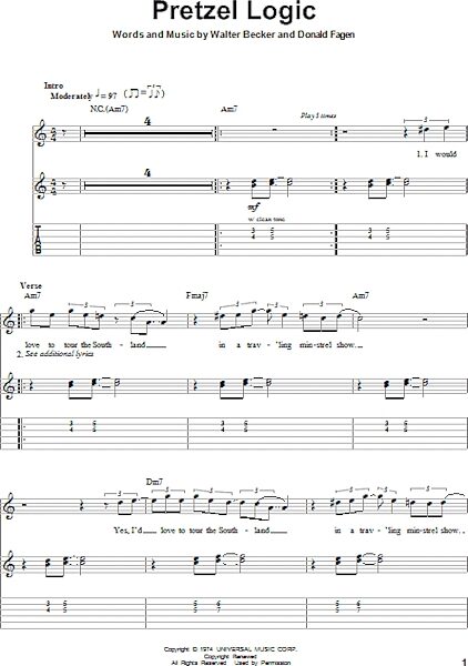 open zoom image for Pretzel Logic - Guitar Tab Play-Along, New, Main
