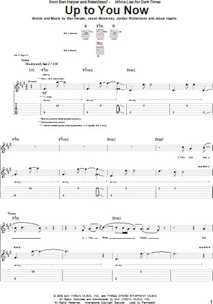 open zoom image for Up To You Now - Guitar TAB, New, Main