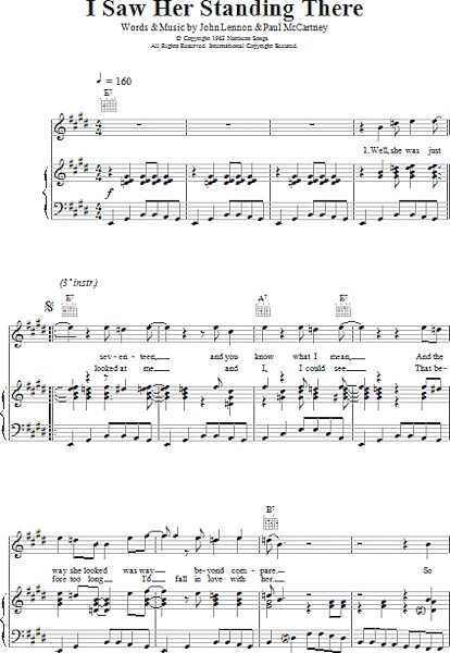 open zoom image for I Saw Her Standing There - Piano/Vocal/Guitar, New, Main