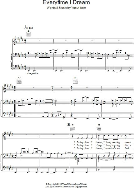 open zoom image for Everytime I Dream - Piano/Vocal/Guitar, New, Main
