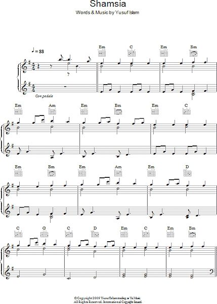 open zoom image for Shamsia - Piano/Vocal/Guitar, New, Main