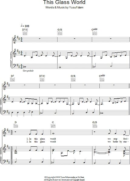 open zoom image for This Glass World - Piano/Vocal/Guitar, New, Main