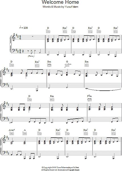 open zoom image for Welcome Home - Piano/Vocal/Guitar, New, Main