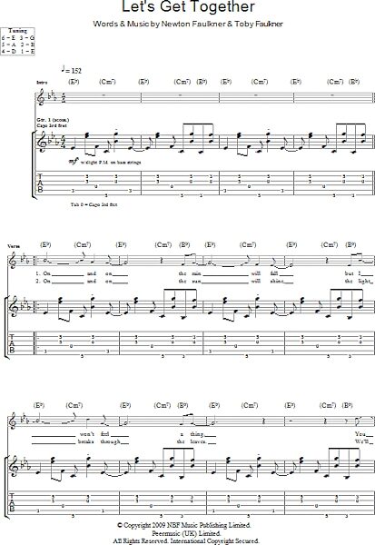 open zoom image for Let's Get Together - Guitar TAB, New, Main