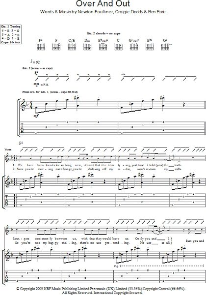 open zoom image for Over And Out - Guitar TAB, New, Main
