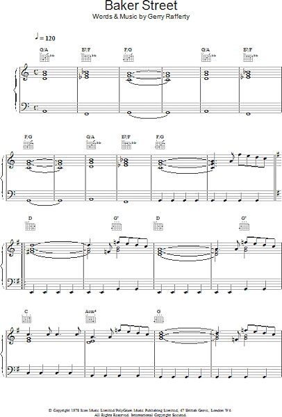 open zoom image for Baker Street - Piano/Vocal/Guitar, New, Main