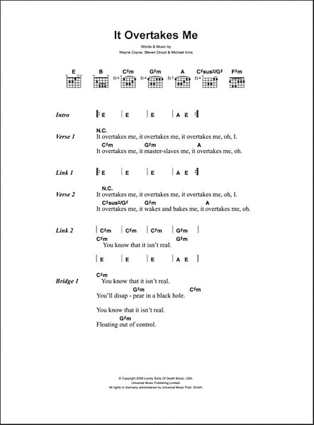 open zoom image for It Overtakes Me - Guitar Chords/Lyrics, New, Main