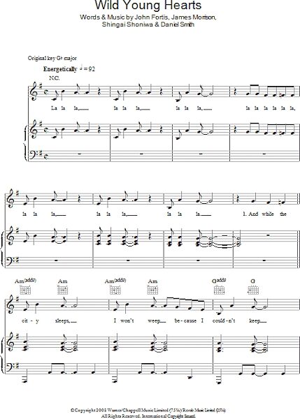open zoom image for Wild Young Hearts - Piano/Vocal/Guitar, New, Main
