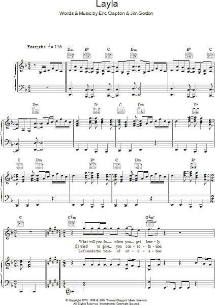 open zoom image for Layla - Piano/Vocal/Guitar, New, Main