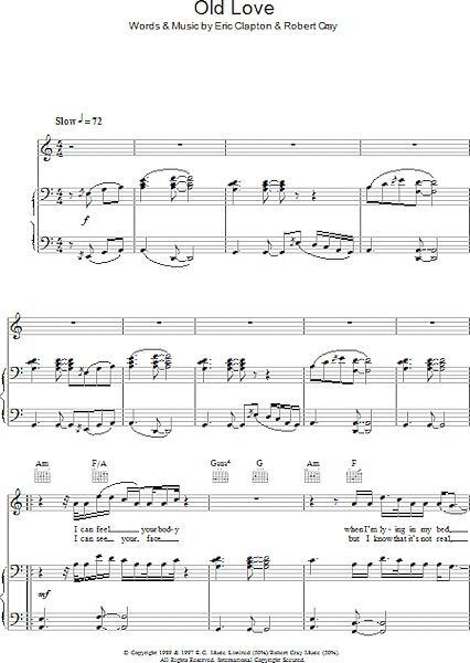 open zoom image for Old Love - Piano/Vocal/Guitar, New, Main