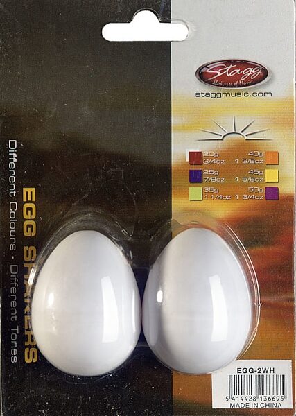 open zoom image for Stagg Egg Shaker, White