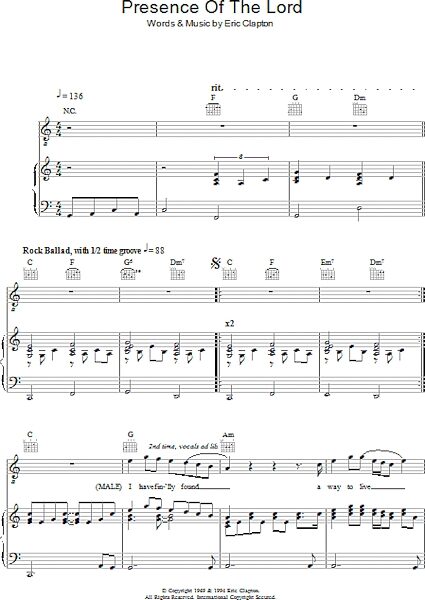 open zoom image for Presence Of The Lord - Piano/Vocal/Guitar, New, Main
