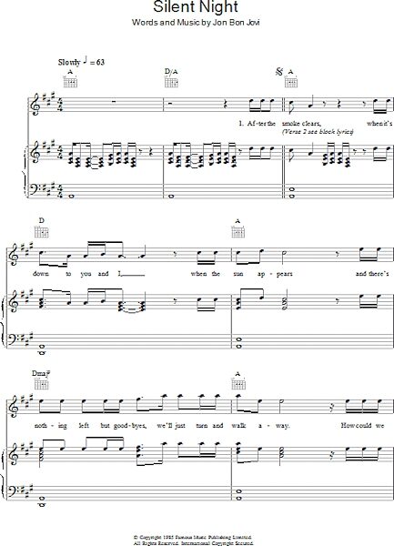 open zoom image for Silent Night - Piano/Vocal/Guitar, New, Main