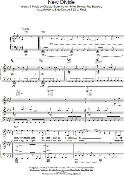 open zoom image for New Divide - Piano/Vocal/Guitar, New, Main