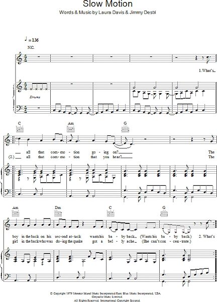 open zoom image for Slow Motion - Piano/Vocal/Guitar, New, Main