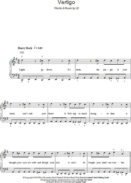 open zoom image for Vertigo - Easy Piano, New, Main