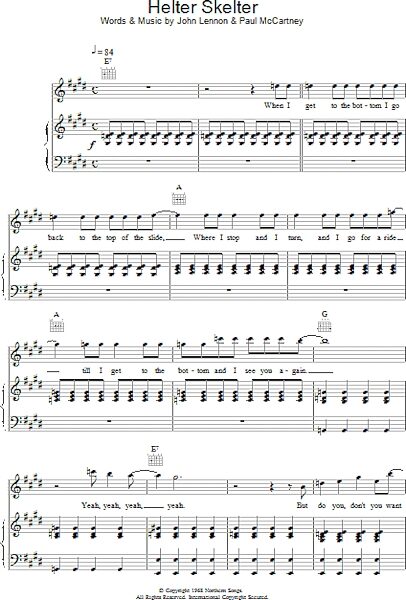 open zoom image for Helter Skelter - Piano/Vocal/Guitar, New, Main