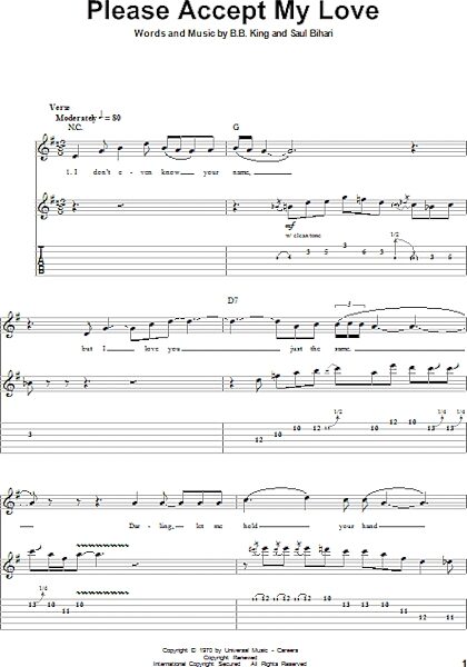 open zoom image for Please Accept My Love - Guitar Tab Play-Along, New, Main