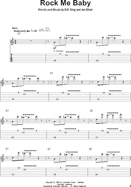 open zoom image for Rock Me Baby - Guitar Tab Play-Along, New, Main