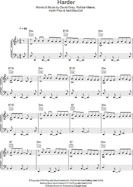 open zoom image for Harder - Piano/Vocal/Guitar, New, Main
