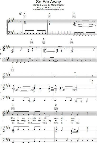 open zoom image for So Far Away - Piano/Vocal/Guitar, New, Main