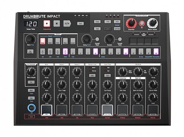 open zoom image for Arturia DrumBrute Impact Noir Drum Machine, main