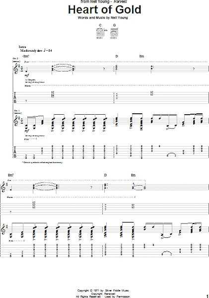 open zoom image for Heart Of Gold - Guitar TAB, New, Main