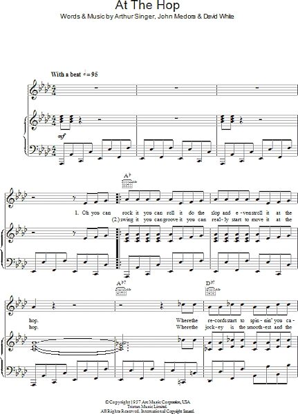 open zoom image for At The Hop - Piano/Vocal/Guitar, New, Main