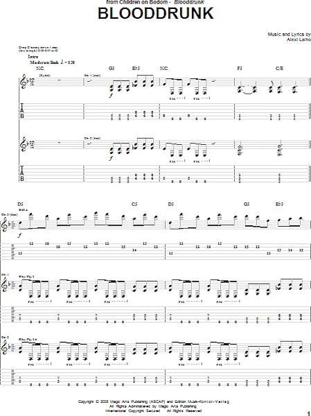 open zoom image for Blooddrunk - Guitar TAB, New, Main