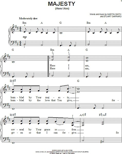 open zoom image for Majesty (Here I Am) - Easy Piano, New, Main