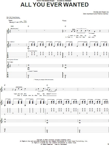 open zoom image for All You Ever Wanted - Guitar TAB, New, Main