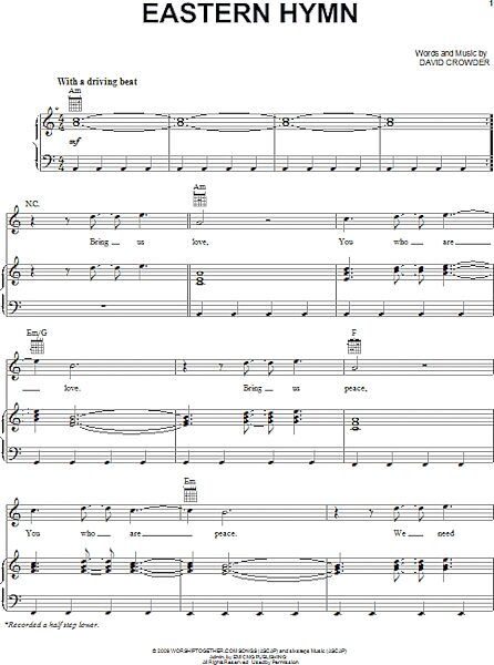 open zoom image for Eastern Hymn - Piano/Vocal/Guitar, New, Main