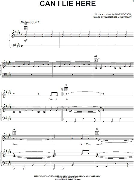 open zoom image for Can I Lie Here - Piano/Vocal/Guitar, New, Main