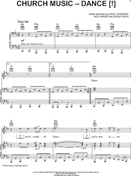 open zoom image for Church Music - Dance (!) - Piano/Vocal/Guitar, New, Main