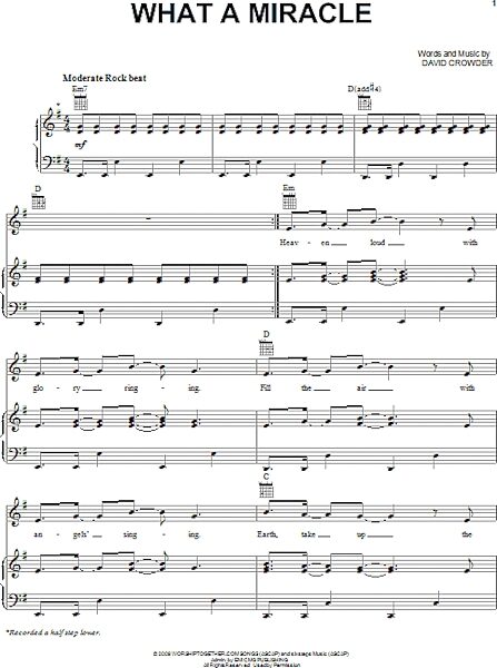 open zoom image for What A Miracle - Piano/Vocal/Guitar, New, Main