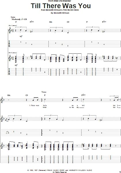 open zoom image for Till There Was You - Guitar TAB, New, Main