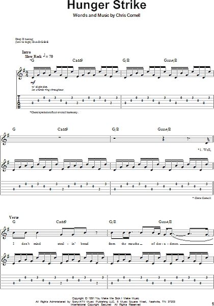 open zoom image for Hunger Strike - Guitar Tab Play-Along, New, Main