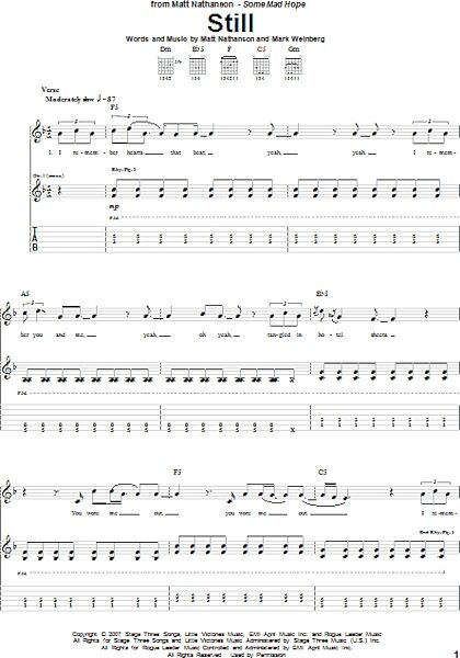 open zoom image for Still - Guitar TAB, New, Main