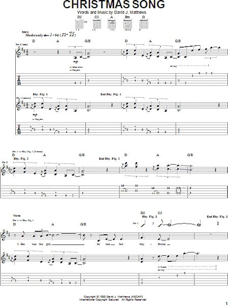 open zoom image for Christmas Song - Guitar TAB, New, Main