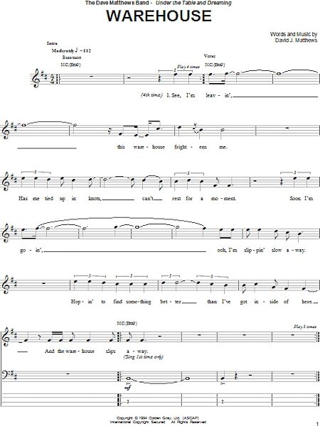 open zoom image for Warehouse - Bass Tab, New, Main