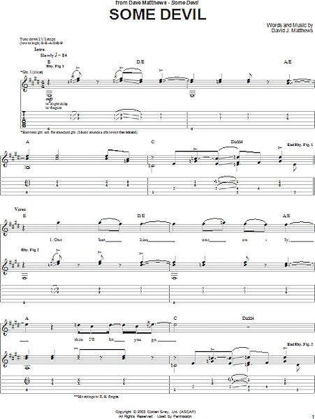 open zoom image for Some Devil - Guitar TAB, New, Main
